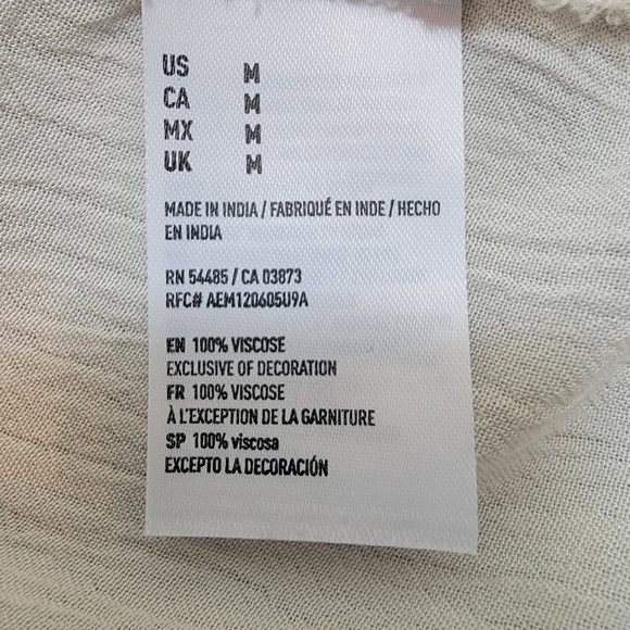 2/$20 American Eagle Ebroidered Peasant Top M - Picture 12 of 12